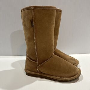 Bjorndal Zana Tan Shearling Suede Boots Tan Girls 4 Women's 6